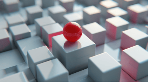 Ball and cube. Blogpost about 70-20-10 rule and how it can be applied to innovation.