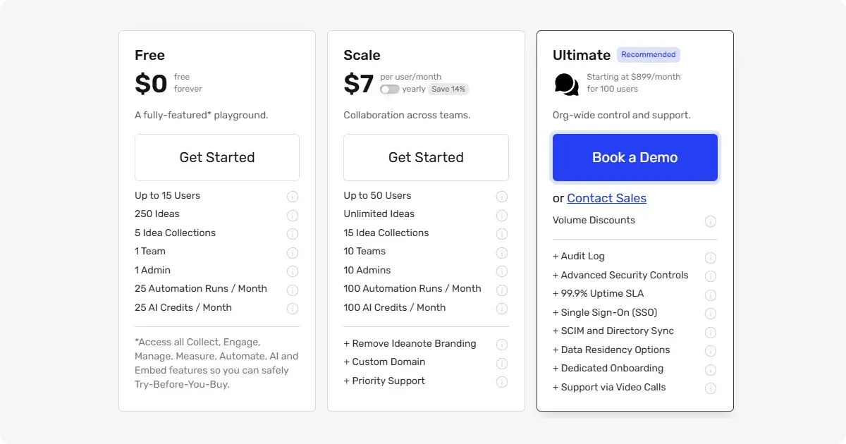ideanote-pricing