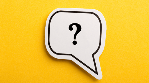 Question Mark Speech Bubble. Blogpost about Innovation Problem Statement.