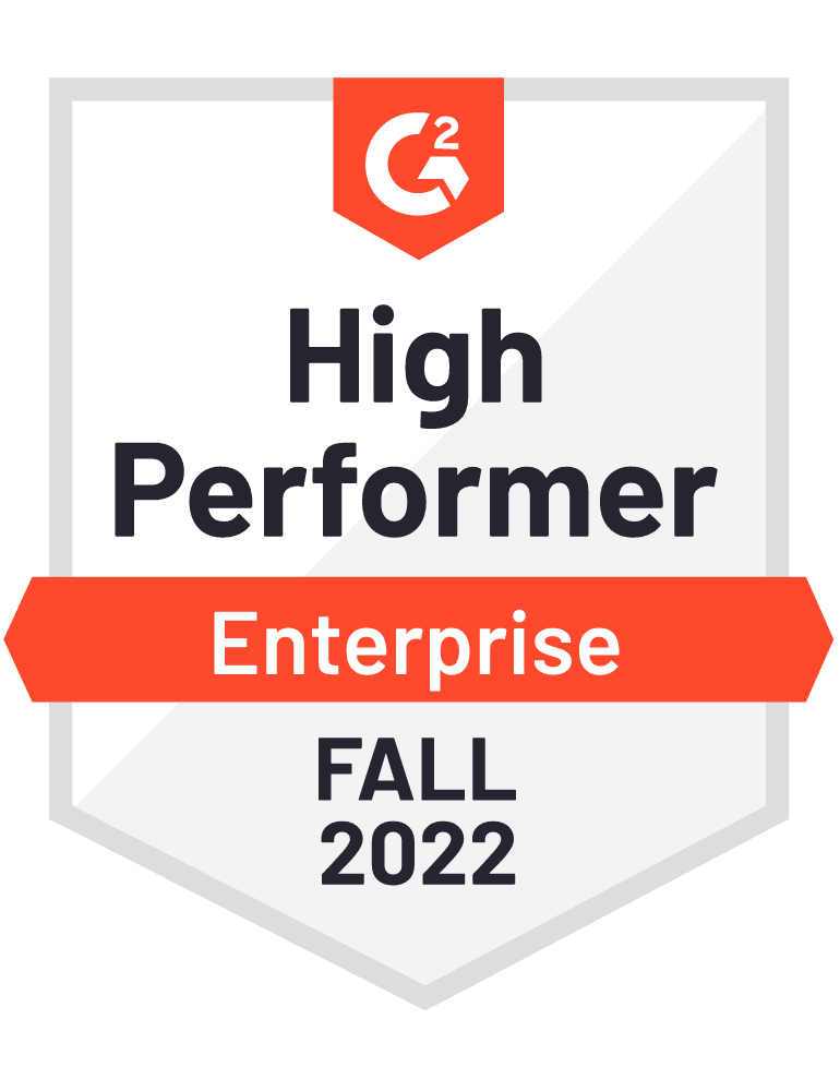 G2 Badge, High Performer Enterprise