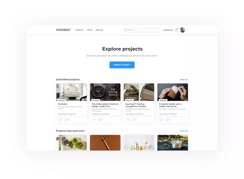 Online innovation platform