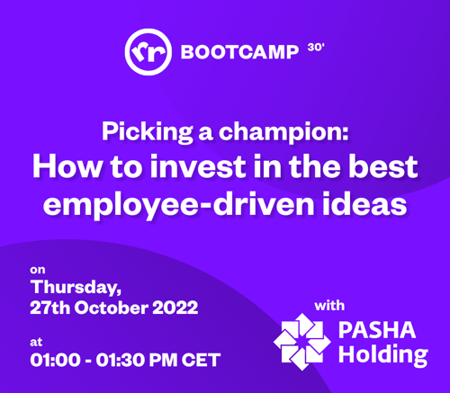 Picking a champion: How to invest in the best employee-driven ideas