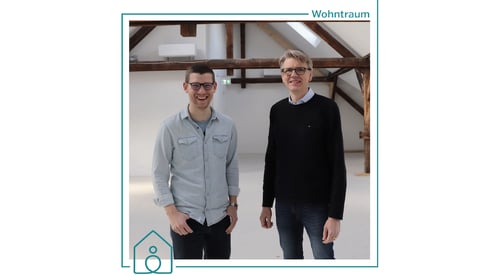 Image of the founders of Wohntraum, Carsten Kobbe-Dunker and Helge Baur. Blogpost about KICKBOX Intrapreneurship Project.